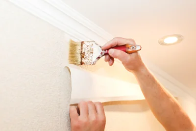 Pose de papier peint à Pélussin — revêtements muraux et toiles de verre